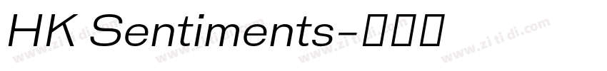 HK Sentiments字体转换